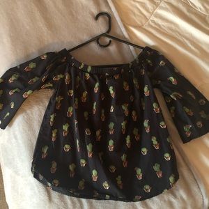 Francesca’s off the shoulder blouse